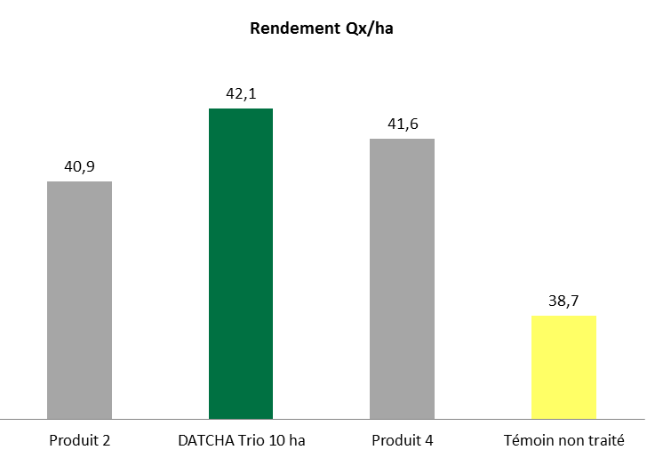 Graphe_DATCHA Trio_Rendement